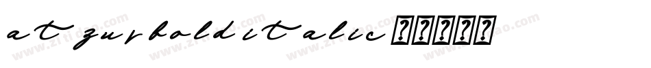 atzur bold italic字体转换